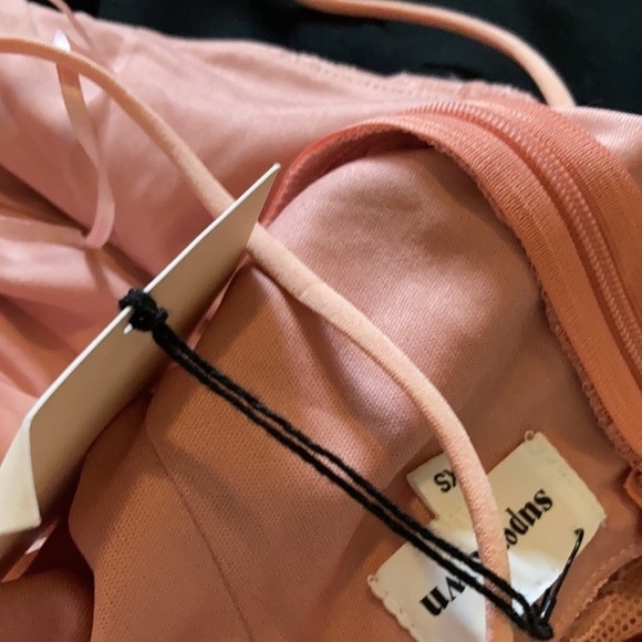 NWT SUPERDOWN x REVOLVE Blush Pink Vivian Lace Mini Dress, Size XS valentines - Picture 7 of 7